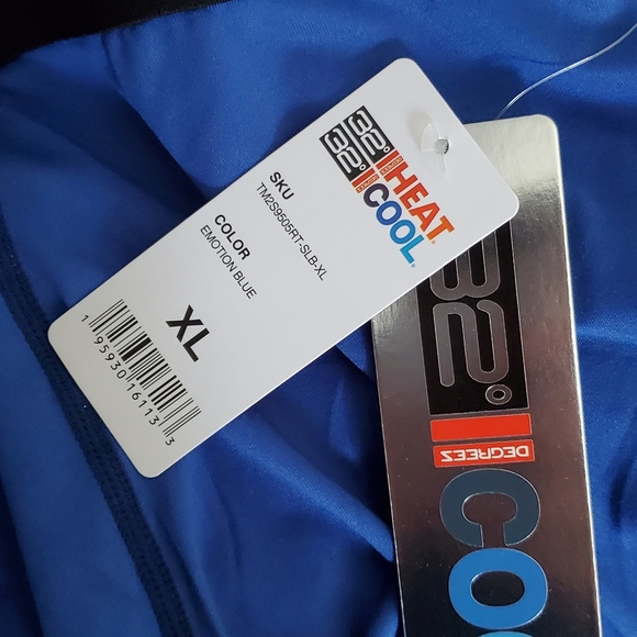 NWT 32 Degrees Mens Emotion Blue. Heat & Cool Underwear, Boxers - Picture 4 of 4